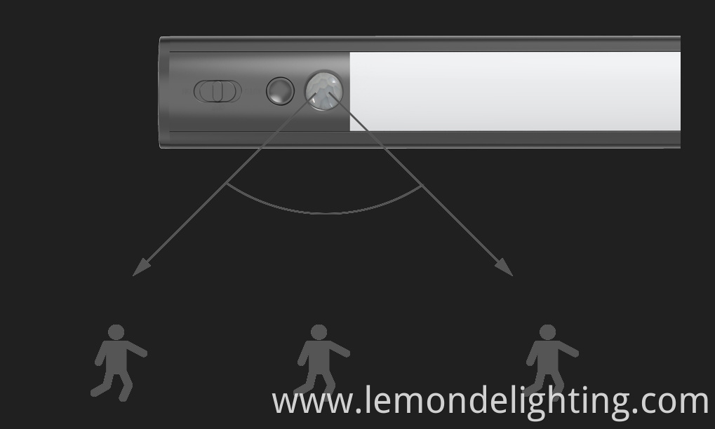 Motion-activated LED cabinet light
